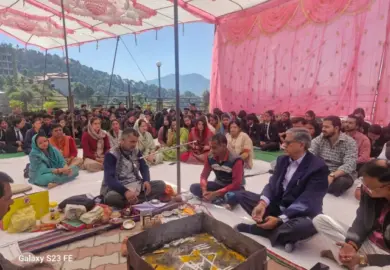 Bahra University Celebrates Chaitra Navratri with Havan and Langar