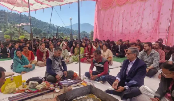 Bahra University Celebrates Chaitra Navratri with Havan and Langar