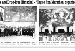 Towards a Pain-Free and Drug-Free Himachal – ‘Physio Run Marathon’ organized under Himclave 2
