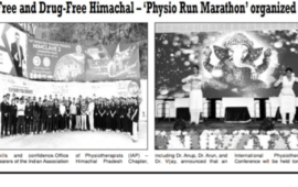 Towards a Pain-Free and Drug-Free Himachal – ‘Physio Run Marathon’ organized under Himclave 2