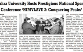Bahra University Hosts Prestigious National Sports Conference ‘HIMVLAVE 2: Conquering Peaks’