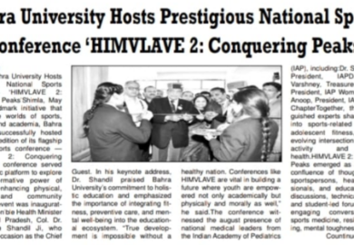 Bahra University Hosts Prestigious National Sports Conference ‘HIMVLAVE 2: Conquering Peaks’