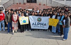 Students Lead Cleanliness Drive at Bahra University Solan