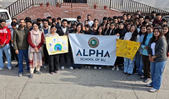 Students Lead Cleanliness Drive at Bahra University Solan
