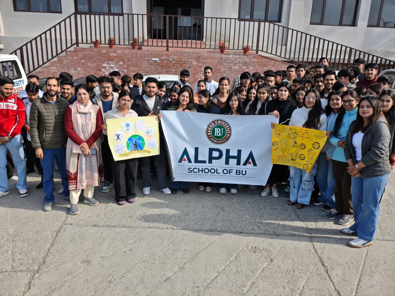 Students Lead Cleanliness Drive at Bahra University Solan