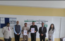 Memorandum of Understanding (MoU) signing ceremony was held between Bahra University, Himachal Pradesh, and Media Tech Temple, Rajasthan, as an initiative of the School of Management to strengthen Industry–Academia collaboration.
