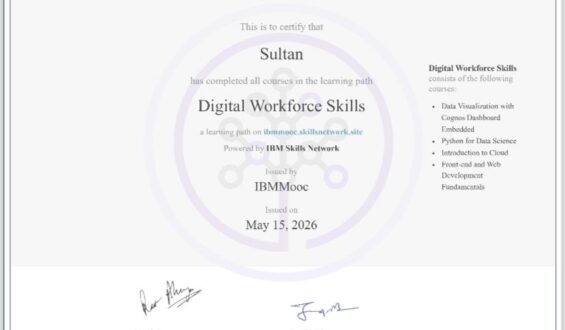 Bahra University’s Alpha School  organized a rigorous 4-day workshop on Digital Workforce Skills — a program developed and certified by IBM