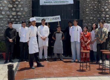 Bahra University Organizes Safety Awareness Drive Promoting hygiene, sanitation, and safe food handling practices among students and the wider community — led by the School of Hospitality & Tourism.