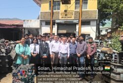 Department of Electrical and Electronics Engineering  Bahra University Organizes Industrial Visit to HPSEBL Solan for Practical Learning and Technical Exposure.