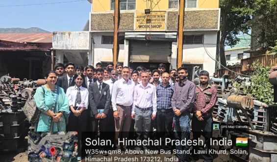 Department of Electrical and Electronics Engineering  Bahra University Organizes Industrial Visit to HPSEBL Solan for Practical Learning and Technical Exposure.