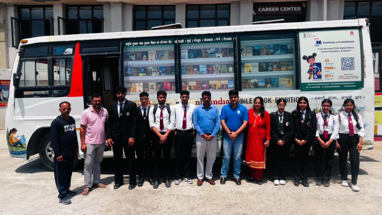 Government of India Initiative “Himachal Pustak Parikrama 2026” Mobile Book Exhibition Organized at Bahra University.
