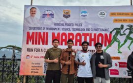 Bahra University Students Participate in 12th Police Marathon Against Drug Abuse at Shimla