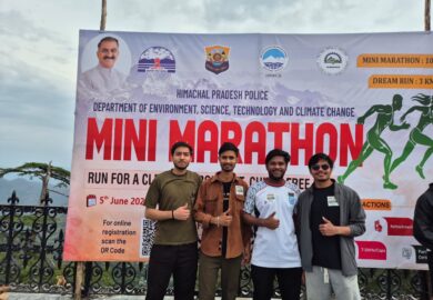 Bahra University Students Participate in 12th Police Marathon Against Drug Abuse at Shimla