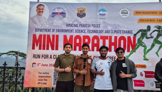 Bahra University Students Participate in 12th Police Marathon Against Drug Abuse at Shimla