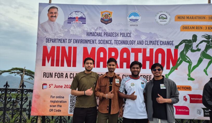 Bahra University Students Participate in 12th Police Marathon Against Drug Abuse at Shimla