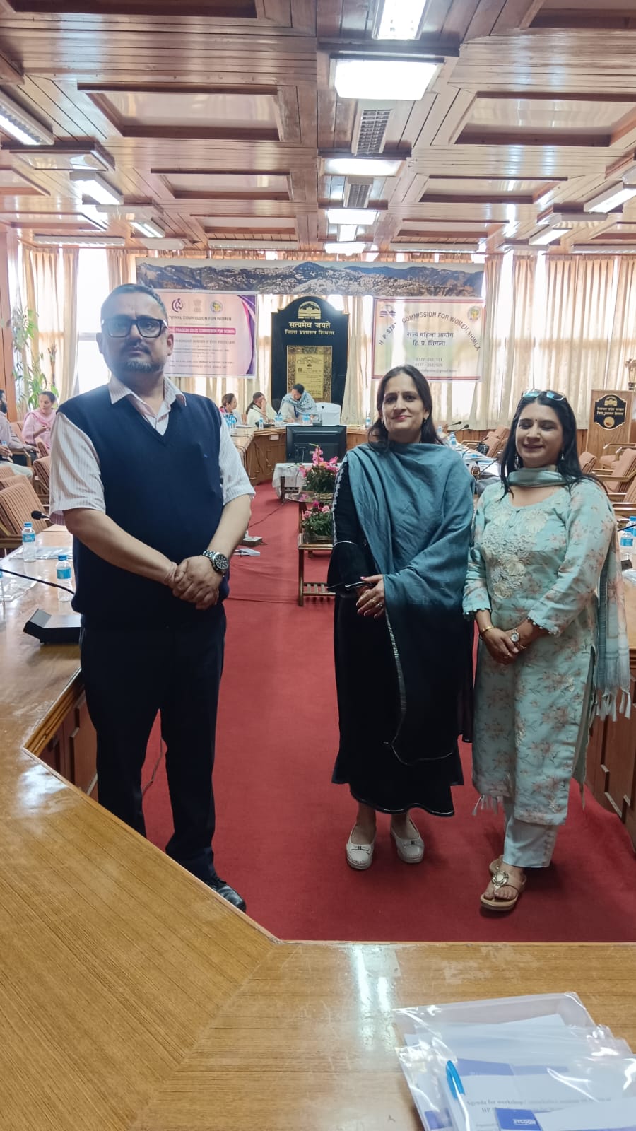 The School of Law, Bahra University, proudly participated in a prestigious Workshop and Consultative Session organized to review the Himachal Pradesh State Commission.
