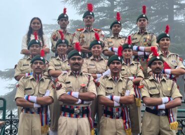 24 Bahra University NCC Cadets March with Pride at Historic Shimla Ridge on Independence Day 2026 .
