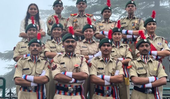 24 Bahra University NCC Cadets March with Pride at Historic Shimla Ridge on Independence Day 2026 .