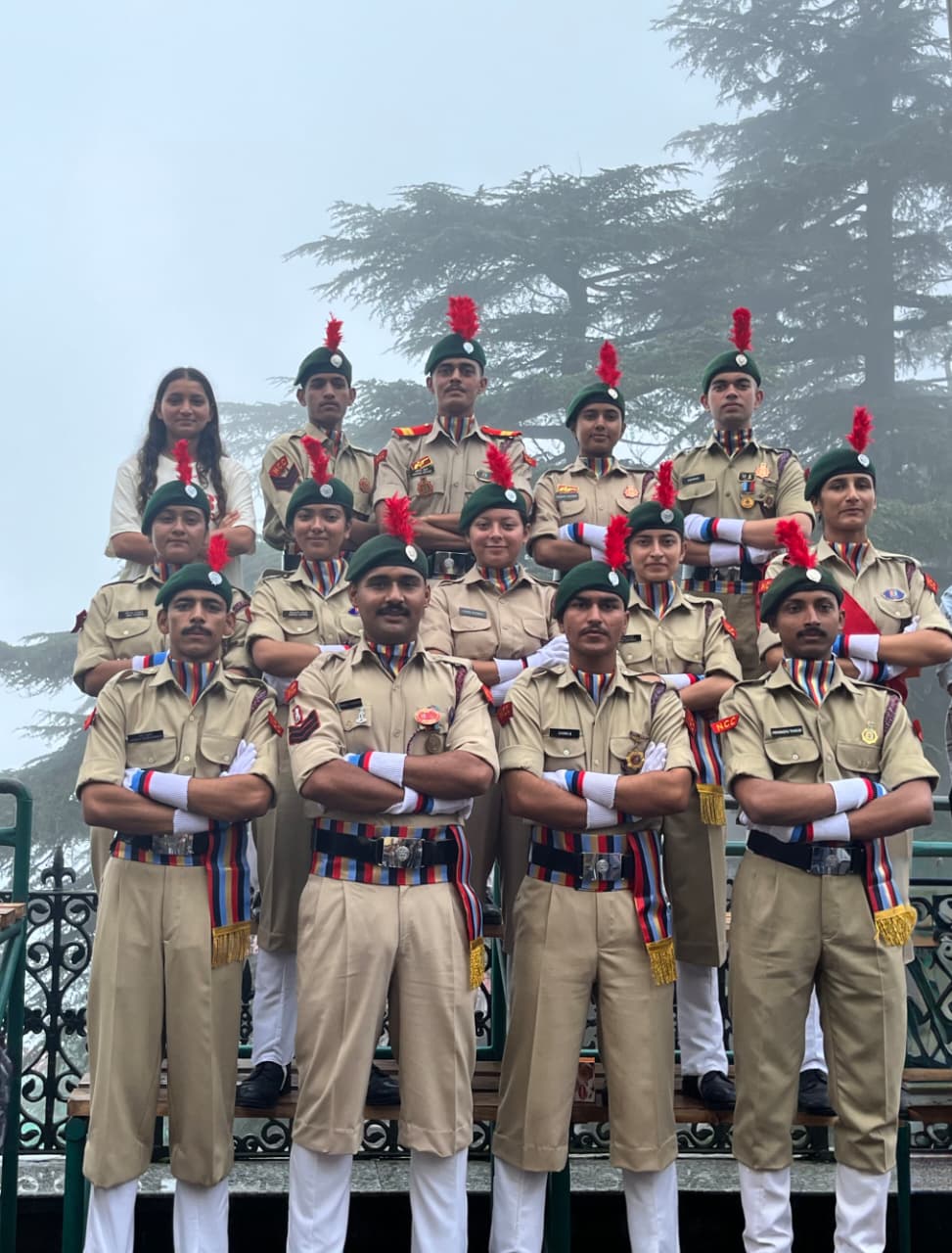 24 Bahra University NCC Cadets March with Pride at Historic Shimla Ridge on Independence Day 2026 .